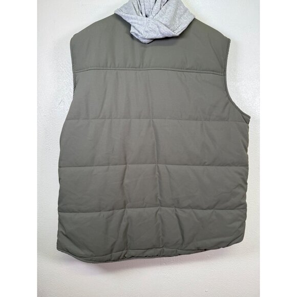 George Men's and Big Men's Hooded Vest Puffer Size 2Xl Green - Picture 4 of 15